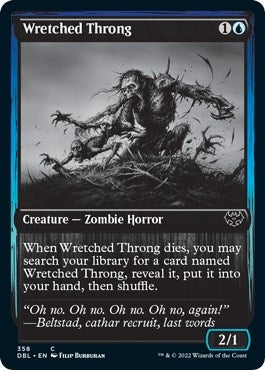 Image for Wretched Throng (358) [Innistrad: Double Feature] - Magic: The Gathering