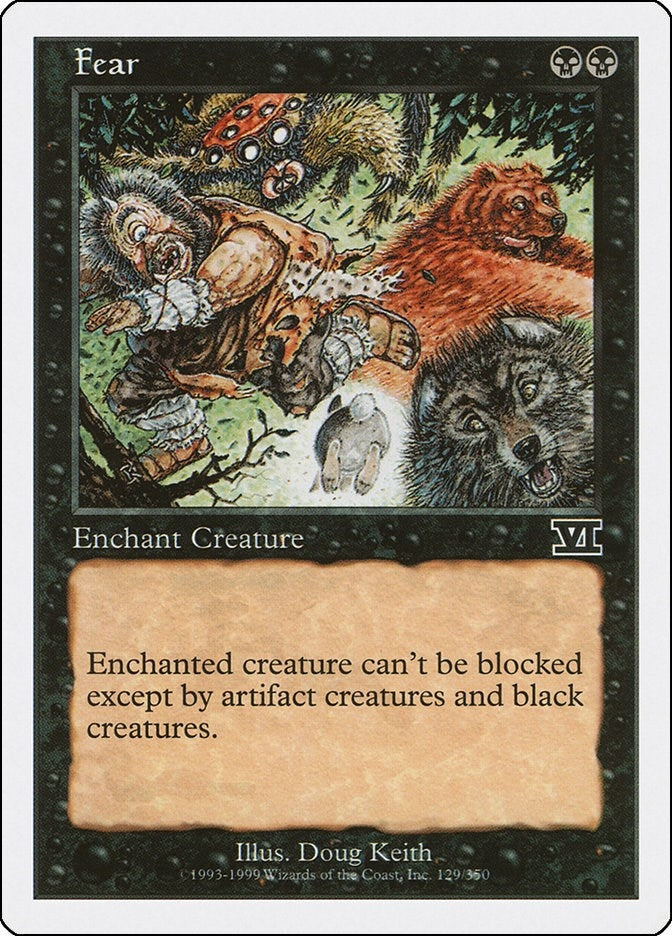 Image for Fear (129) [Classic Sixth Edition] - Magic: The Gathering