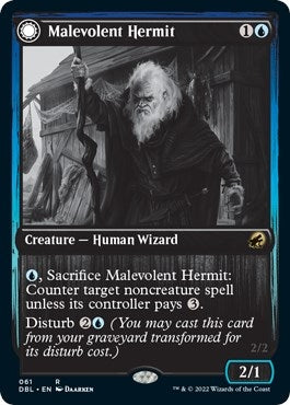 Image for Malevolent Hermit (61) [Innistrad: Double Feature] - Magic: The Gathering
