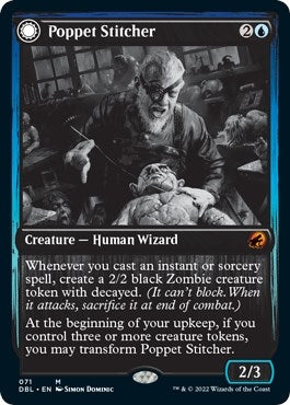 Image for Poppet Stitcher (71) [Innistrad: Double Feature] - Magic: The Gathering
