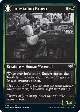 Image for Infestation Expert (473) [Innistrad: Double Feature] - Magic: The Gathering