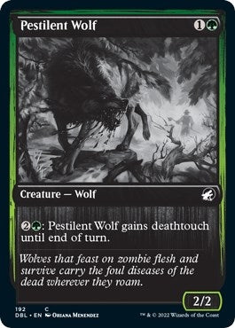 Image for Pestilent Wolf (192) [Innistrad: Double Feature] - Magic: The Gathering