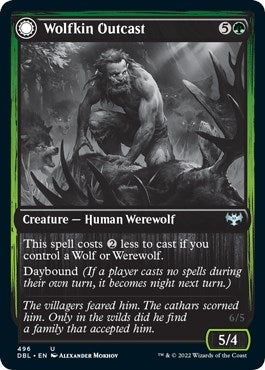 Image for Wolfkin Outcast (496) [Innistrad: Double Feature] - Magic: The Gathering