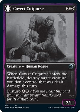 Image for Covert Cutpurse (92) [Innistrad: Double Feature] - Magic: The Gathering