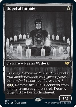 Image for Hopeful Initiate (287) [Innistrad: Double Feature] - Magic: The Gathering