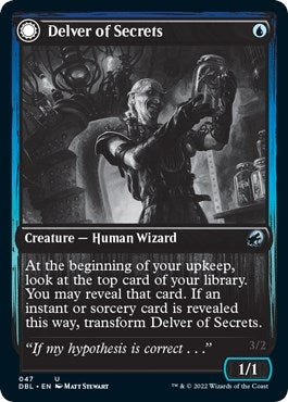 Image for Delver of Secrets (47) [Innistrad: Double Feature] - Magic: The Gathering