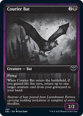 Image for Courier Bat (369) [Innistrad: Double Feature] - Magic: The Gathering