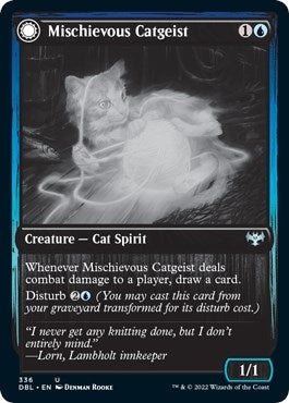 Image for Mischievous Catgeist (336) [Innistrad: Double Feature] - Magic: The Gathering