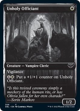 Image for Unholy Officiant (308) [Innistrad: Double Feature] - Magic: The Gathering
