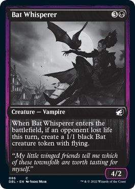 Image for Bat Whisperer (86) [Innistrad: Double Feature] - Magic: The Gathering