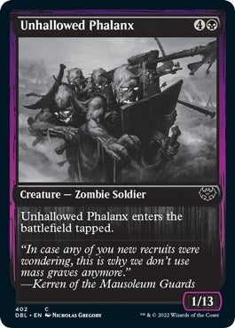 Image for Unhallowed Phalanx (402) [Innistrad: Double Feature] - Magic: The Gathering