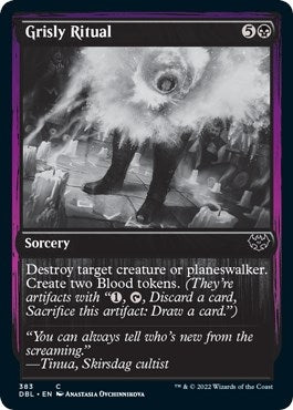 Image for Grisly Ritual (383) [Innistrad: Double Feature] - Magic: The Gathering