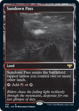Image for Sundown Pass (533) [Innistrad: Double Feature] - Magic: The Gathering