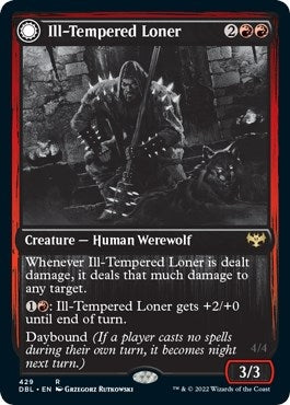 Image for Ill-Tempered Loner (429) [Innistrad: Double Feature] - Magic: The Gathering