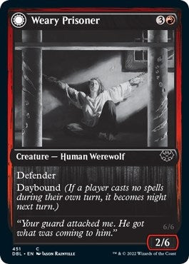 Image for Weary Prisoner (451) [Innistrad: Double Feature] - Magic: The Gathering