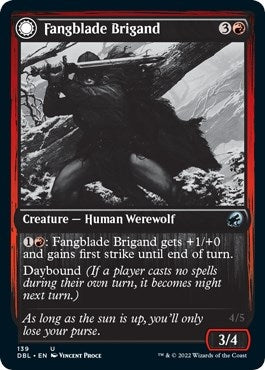 Image for Fangblade Brigand (139) [Innistrad: Double Feature] - Magic: The Gathering