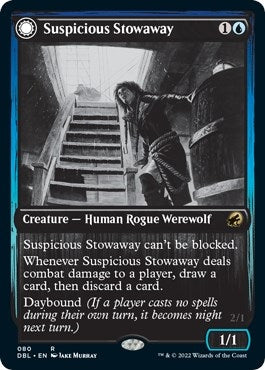 Image for Suspicious Stowaway (80) [Innistrad: Double Feature] - Magic: The Gathering