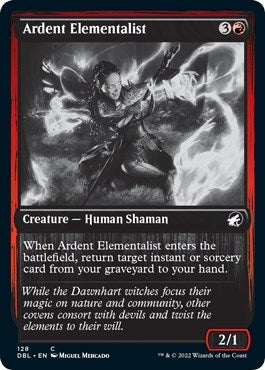 Image for Ardent Elementalist (128) [Innistrad: Double Feature] - Magic: The Gathering