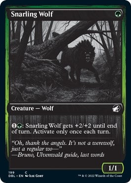 Image for Snarling Wolf (199) (199) [Innistrad: Double Feature] - Magic: The Gathering