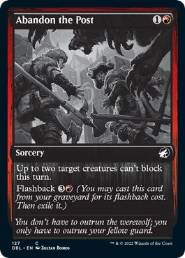 Image for Abandon the Post (127) [Innistrad: Double Feature] - Magic: The Gathering