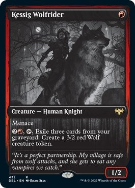 Image for Kessig Wolfrider (432) [Innistrad: Double Feature] - Magic: The Gathering
