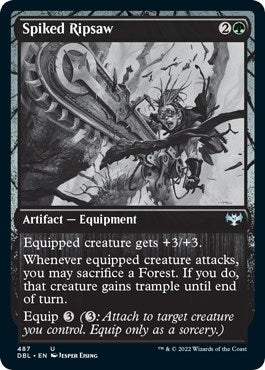 Image for Spiked Ripsaw (487) [Innistrad: Double Feature] - Magic: The Gathering