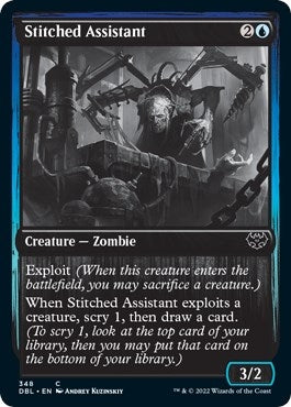 Image for Stitched Assistant (348) [Innistrad: Double Feature] - Magic: The Gathering