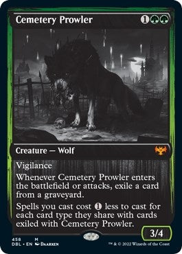 Image for Cemetery Prowler (458) [Innistrad: Double Feature] - Magic: The Gathering