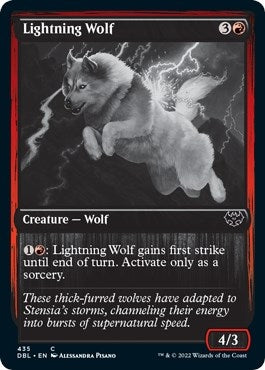 Image for Lightning Wolf (435) [Innistrad: Double Feature] - Magic: The Gathering