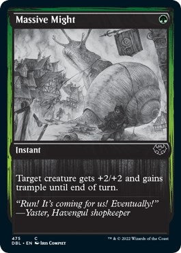 Image for Massive Might (475) [Innistrad: Double Feature] - Magic: The Gathering
