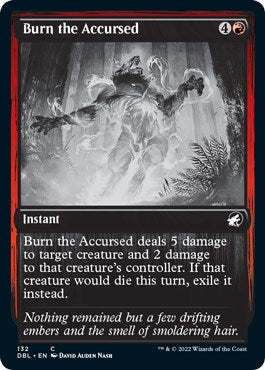 Image for Burn the Accursed (132) [Innistrad: Double Feature] - Magic: The Gathering