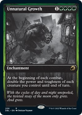Image for Unnatural Growth (206) [Innistrad: Double Feature] - Magic: The Gathering
