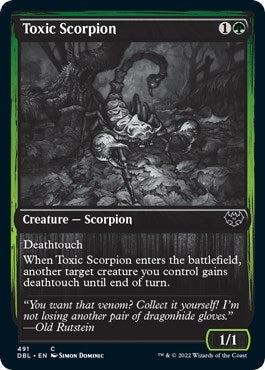 Image for Toxic Scorpion (491) [Innistrad: Double Feature] - Magic: The Gathering