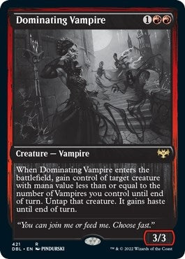 Image for Dominating Vampire (421) [Innistrad: Double Feature] - Magic: The Gathering
