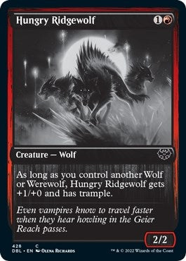 Image for Hungry Ridgewolf (428) [Innistrad: Double Feature] - Magic: The Gathering