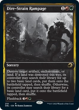 Image for Dire-Strain Rampage (219) [Innistrad: Double Feature] - Magic: The Gathering