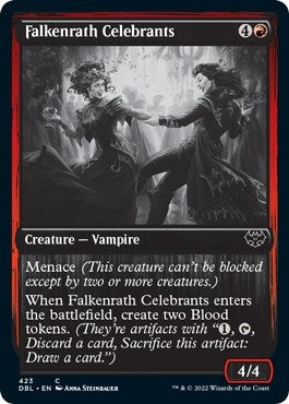 Image for Falkenrath Celebrants (423) [Innistrad: Double Feature] - Magic: The Gathering