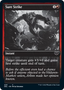 Image for Sure Strike (446) [Innistrad: Double Feature] - Magic: The Gathering