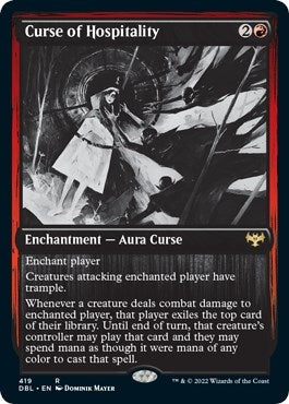 Image for Curse of Hospitality (419) [Innistrad: Double Feature] - Magic: The Gathering