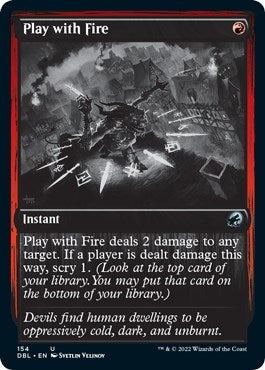 Image for Play with Fire (154) [Innistrad: Double Feature] - Magic: The Gathering