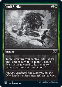Image for Wolf Strike (495) [Innistrad: Double Feature] - Magic: The Gathering