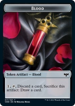 Image for Blood // Dragon Illusion Double-Sided Token (17 // 9) [Innistrad: Crimson Vow] - Magic: The Gathering