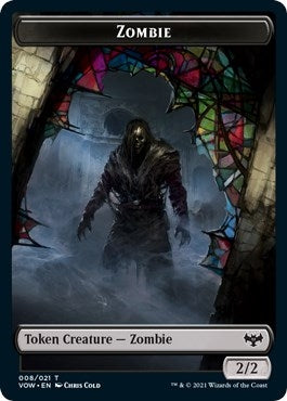 Image for Zombie (008) // Boar Double-Sided Token (8 // 12) [Innistrad: Crimson Vow] - Magic: The Gathering