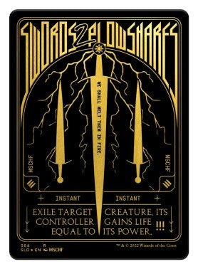 Image for Swords to Plowshares (Foil Etched) (Gold) (364) [Secret Lair Drop Series] - Magic: The Gathering