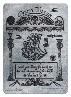 Image for Grim Tutor (Silver Laminate) (365) [Secret Lair Drop Series] - Magic: The Gathering