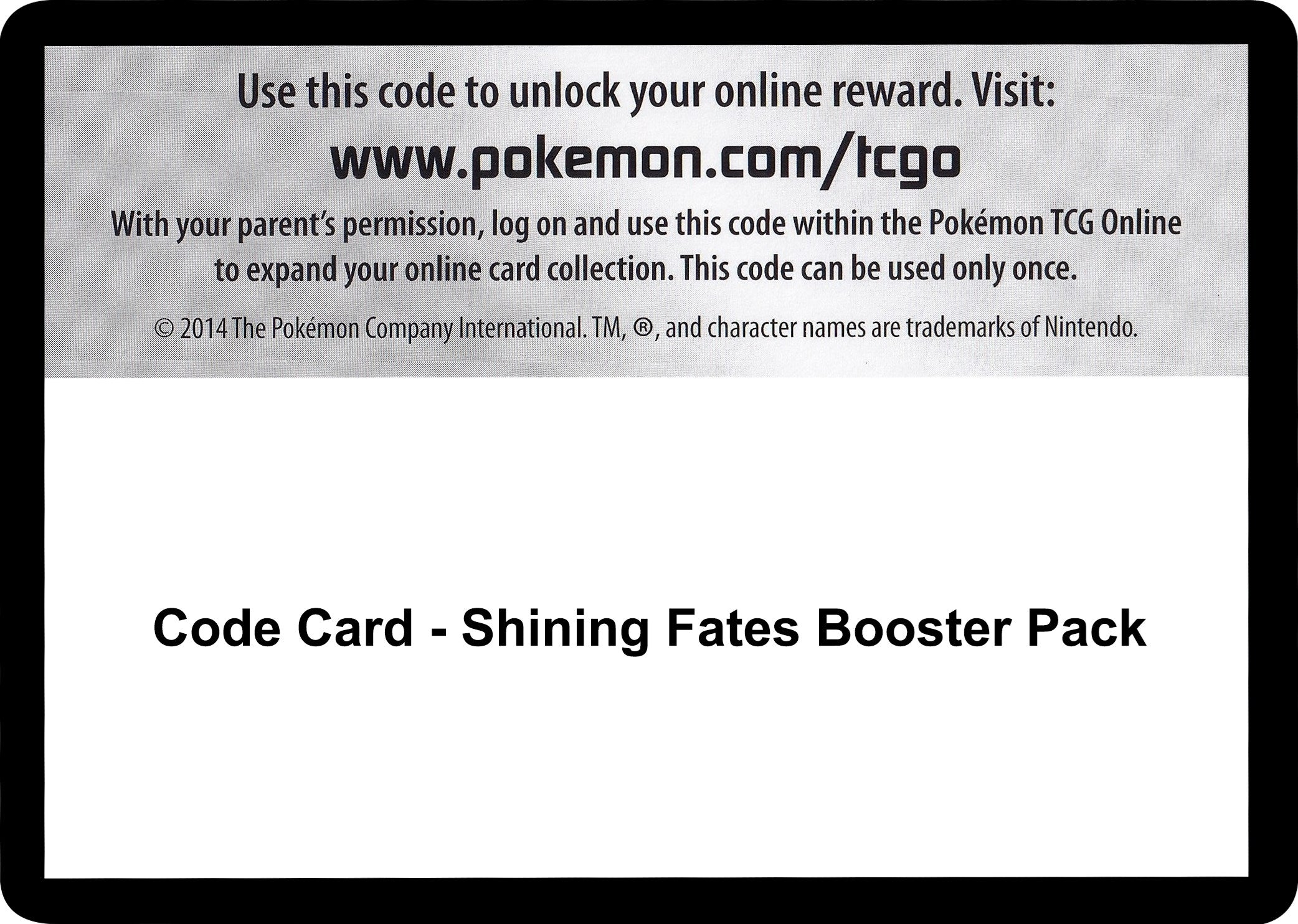 Image for Code Card - Shining Fates Booster Pack [Shining Fates] - Pokemon