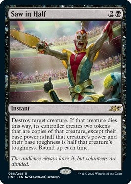 Image for Saw in Half (88) [Unfinity] - Magic: The Gathering