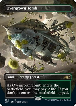 Image for Overgrown Tomb (Borderless) (284) [Unfinity] - Magic: The Gathering
