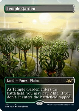 Image for Temple Garden (Borderless) (281) [Unfinity] - Magic: The Gathering
