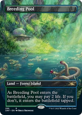 Image for Breeding Pool (Borderless) (286) [Unfinity] - Magic: The Gathering
